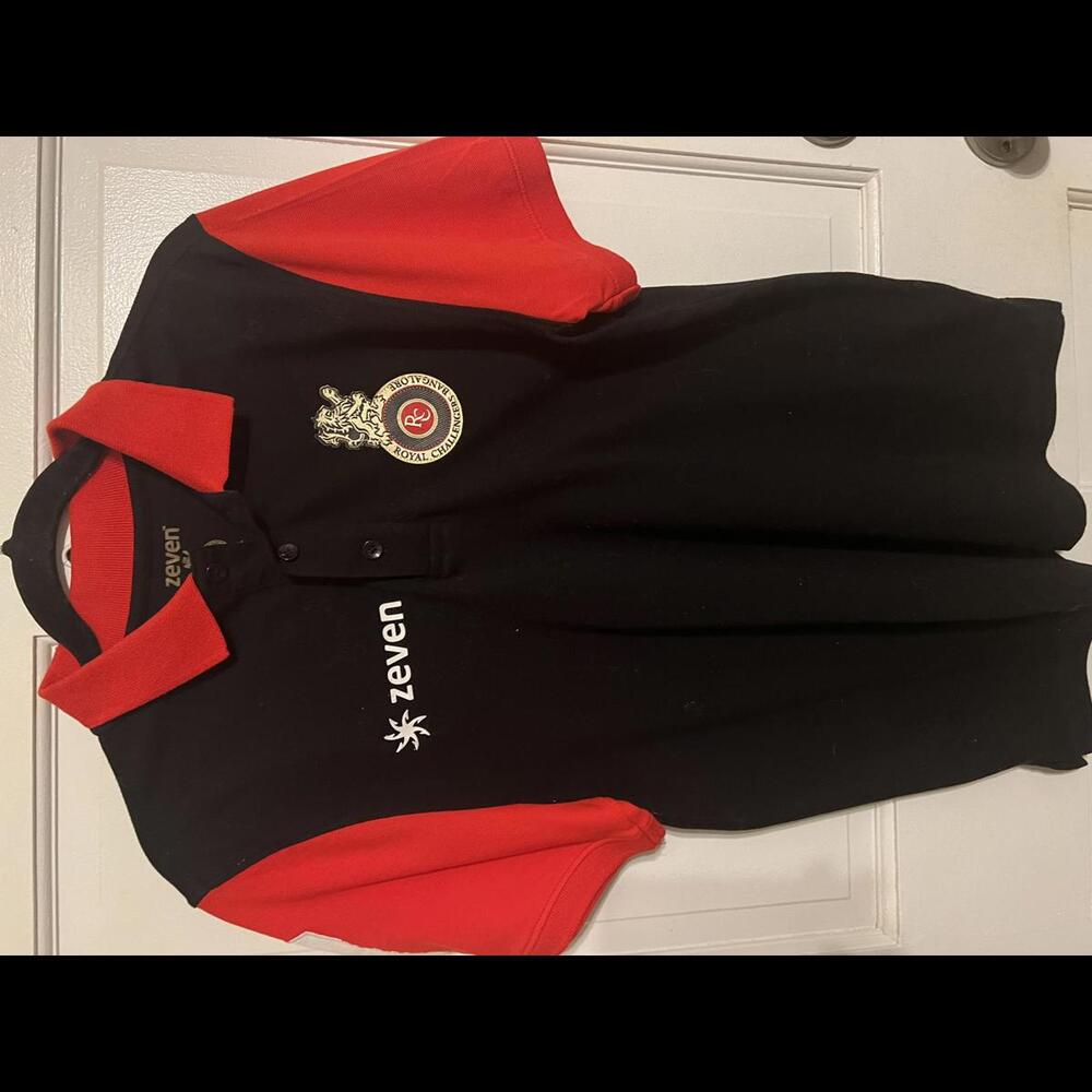 Royal Challengers Bangalore Polo Shirt By Zeven - Black & Red